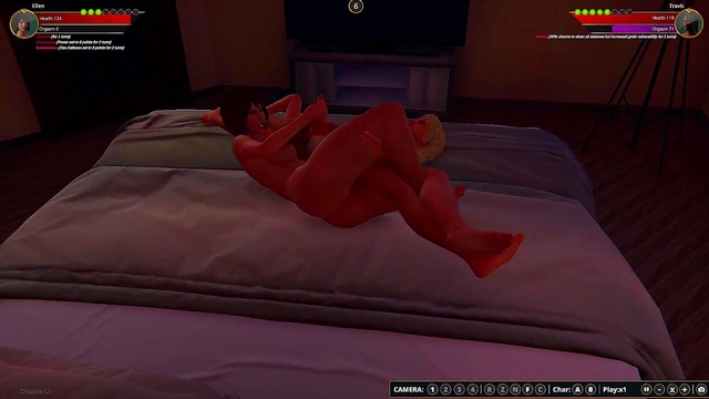 Ellen vs. Travis (Naked Fighter 3D)