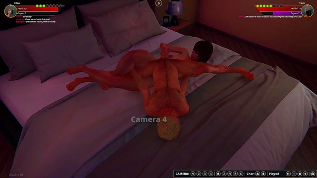 Ellen vs. Travis (Naked Fighter 3D)