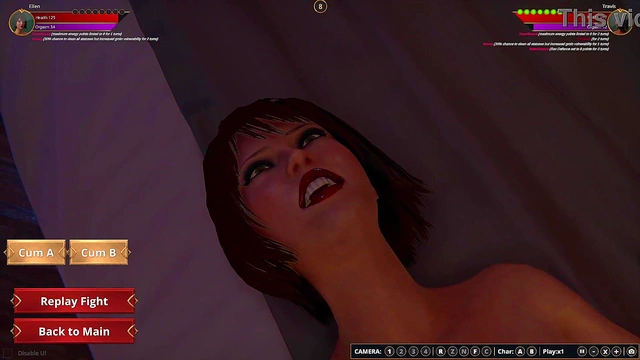 Ellen vs. Travis (Naked Fighter 3D)