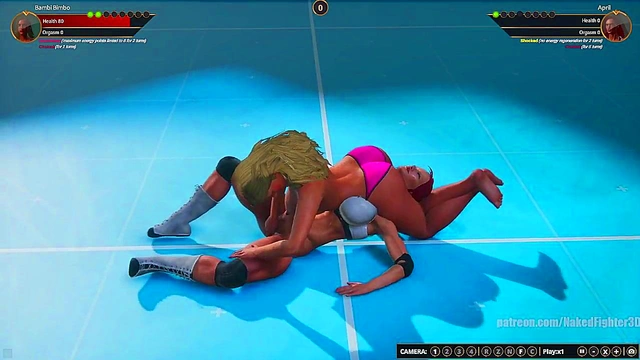 Bambi Bimbo VS April (Naked Fighter 3D)