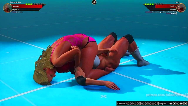 Bambi Bimbo VS April (Naked Fighter 3D)