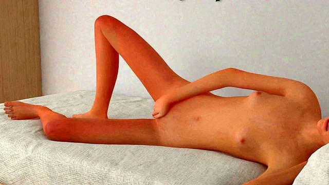 Petite Teen Girl Masturbate 3D Animation (life is beautiful)