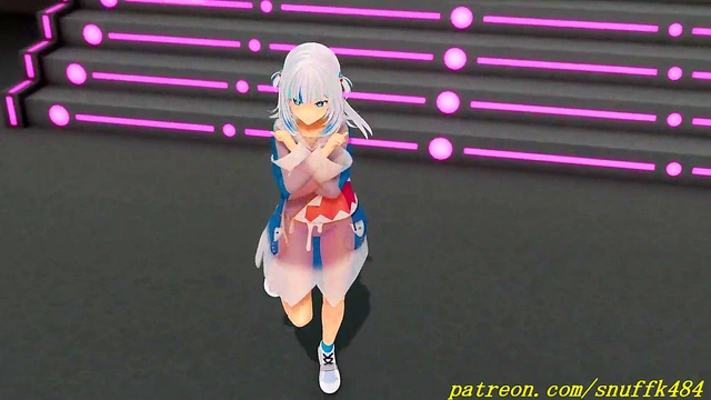 no VR mmd Gura dance 3d hololive