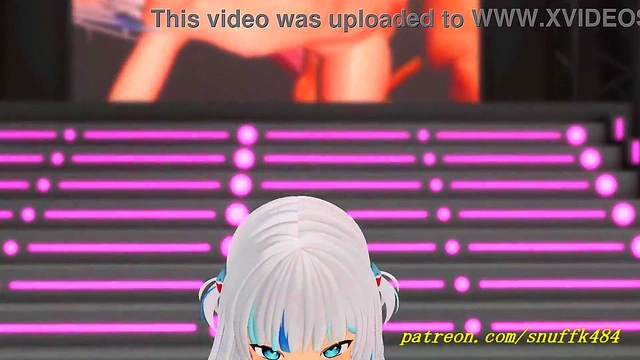 no VR mmd Gura dance 3d hololive