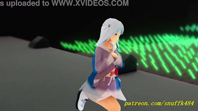 no VR mmd Gura dance 3d hololive
