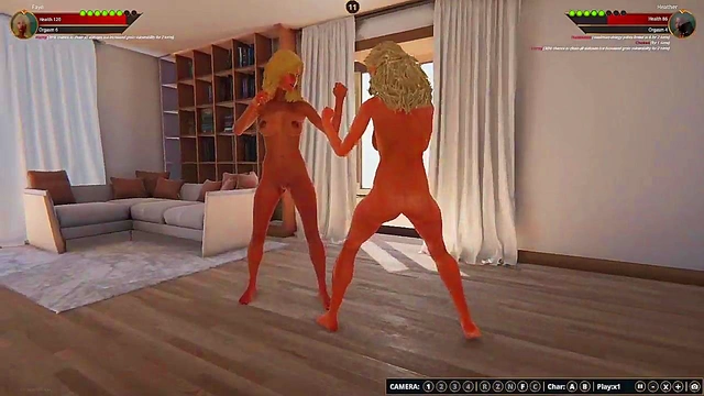 Heather vs Faye (Naked Fighter 3D)