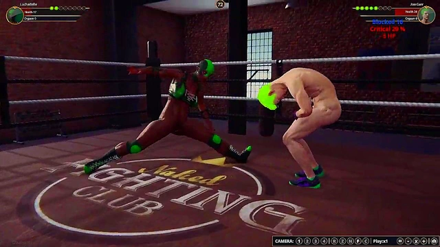 Lucha Belle VS Joe Curr (Naked Fighter 3D)