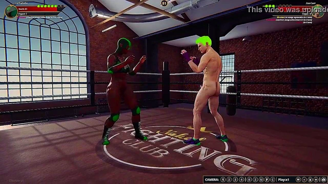 Lucha Belle VS Joe Curr (Naked Fighter 3D)