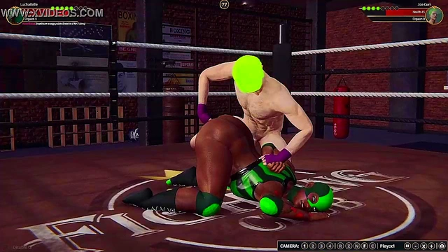 Lucha Belle VS Joe Curr (Naked Fighter 3D)