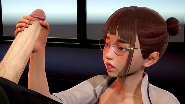 The secretary jerks off to the boss in the office l 3D animation