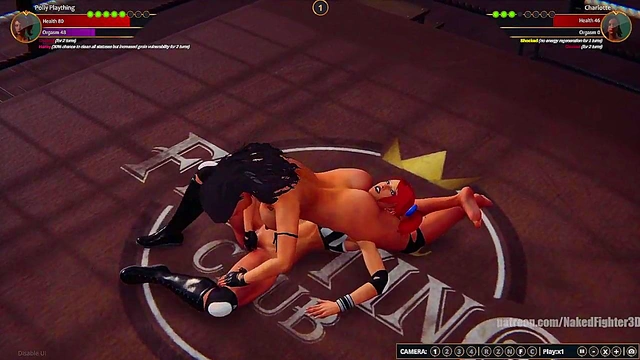 Polly Plaything VS Charlotte (Naked Fighter 3D)