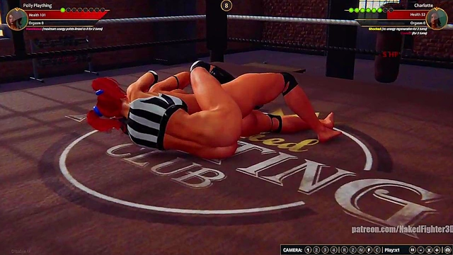 Polly Plaything VS Charlotte (Naked Fighter 3D)