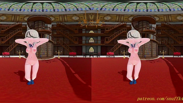 VR180 skmtcle/[A]ddiction dance nude 3d mmd
