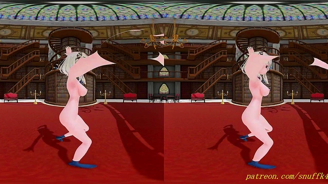 VR180 skmtcle/[A]ddiction dance nude 3d mmd