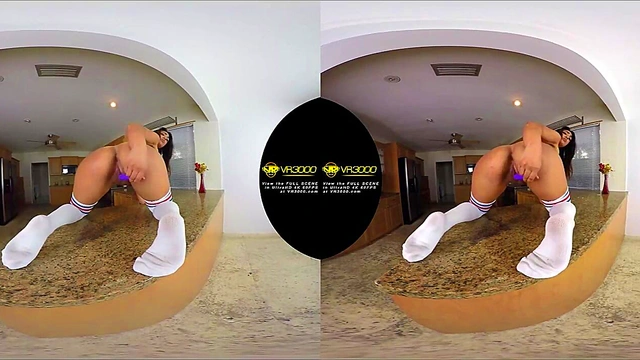 Ultra 4K 3D VR naked NDNgirl in your kitchen ft Lexi Bandera