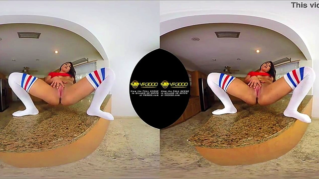 Ultra 4K 3D VR naked NDNgirl in your kitchen ft Lexi Bandera