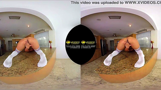 Ultra 4K 3D VR naked NDNgirl in your kitchen ft Lexi Bandera