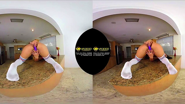 Ultra 4K 3D VR naked NDNgirl in your kitchen ft Lexi Bandera