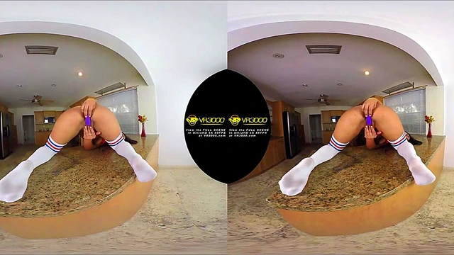 Ultra 4K 3D VR naked NDNgirl in your kitchen ft Lexi Bandera
