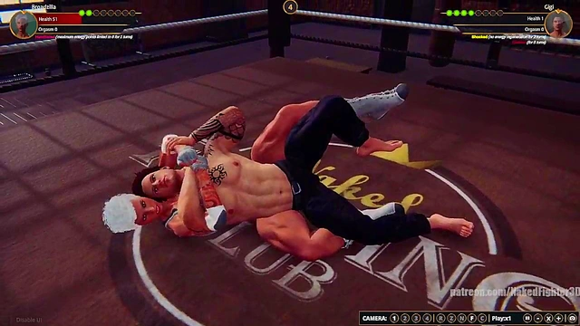 Broadzilla VS Gigi (Naked Fighter 3D)