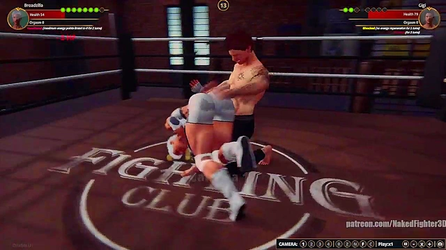 Broadzilla VS Gigi (Naked Fighter 3D)