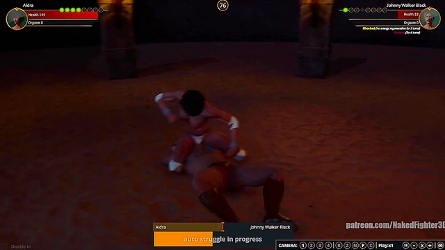 Aldra VS Johnny Walker Black (Naked Fighter 3D)