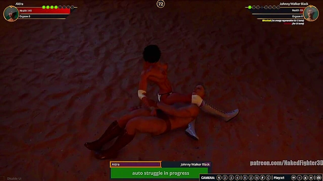 Aldra VS Johnny Walker Black (Naked Fighter 3D)