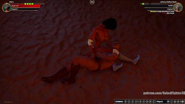 Aldra VS Johnny Walker Black (Naked Fighter 3D)