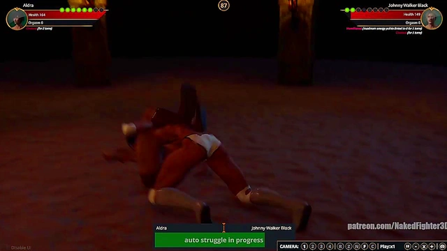 Aldra VS Johnny Walker Black (Naked Fighter 3D)