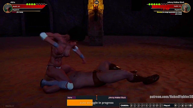 Aldra VS Johnny Walker Black (Naked Fighter 3D)