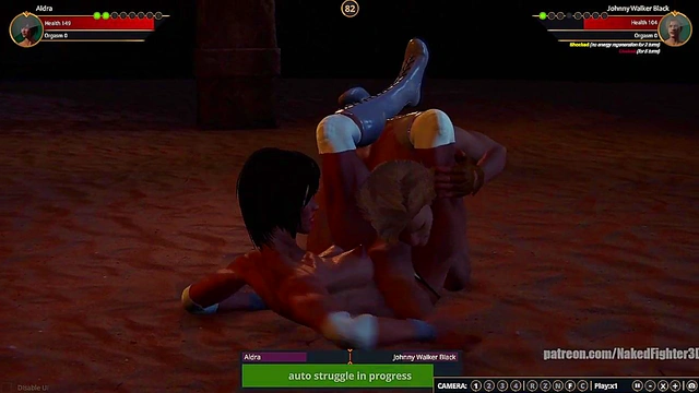 Aldra VS Johnny Walker Black (Naked Fighter 3D)