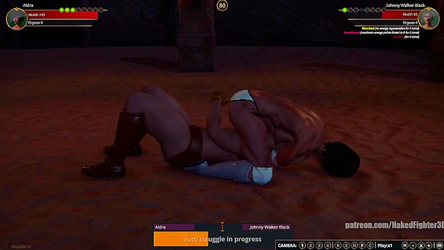 Aldra VS Johnny Walker Black (Naked Fighter 3D)