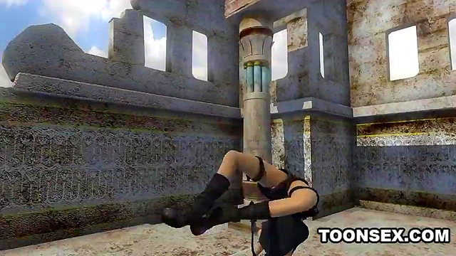 Sexy 3D Lesbian Licking a Black Babe's Pussy