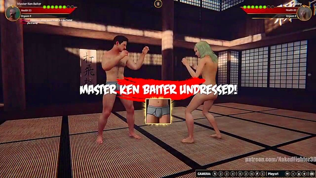Master Ken Baiter VS Katiny (Naked Fighter 3D)