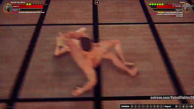 Master Ken Baiter VS Katiny (Naked Fighter 3D)
