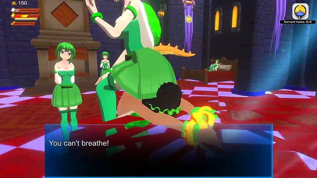 3D Femdom Koopette Facesitting Piss Spanking Toilet Fart