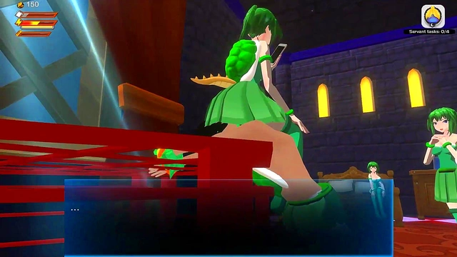 3D Femdom Koopette Facesitting Piss Spanking Toilet Fart