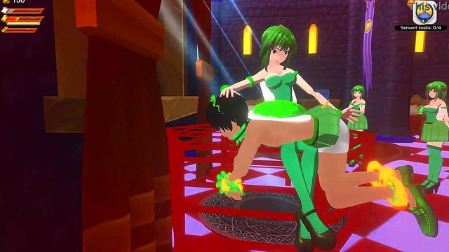 3D Femdom Koopette Facesitting Piss Spanking Toilet Fart