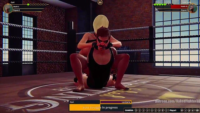 Curi VS Lord Jerle (Naked Fighter 3D)