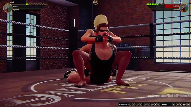 Curi VS Lord Jerle (Naked Fighter 3D)