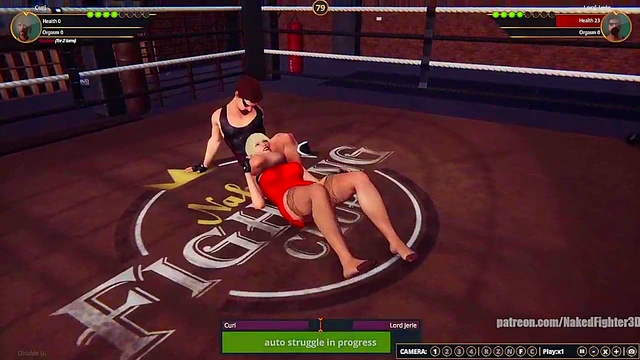 Curi VS Lord Jerle (Naked Fighter 3D)
