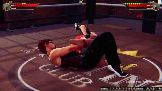 Curi VS Lord Jerle (Naked Fighter 3D)