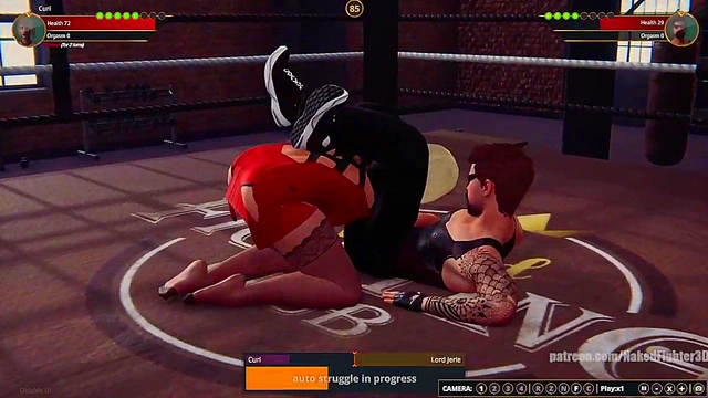Curi VS Lord Jerle (Naked Fighter 3D)