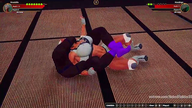 Broadzilla VS Mandingo (Naked Fighter 3D)