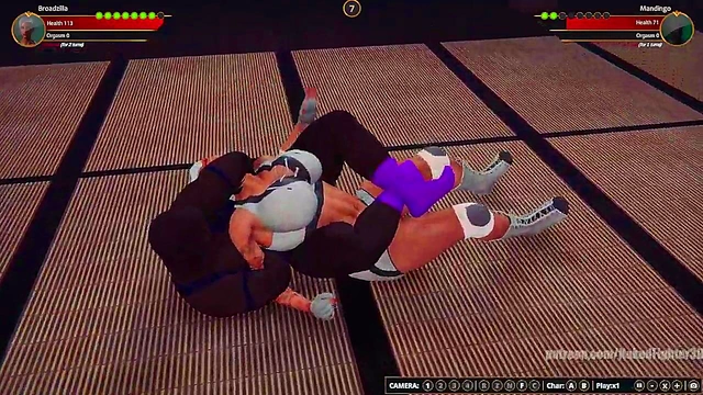 Broadzilla VS Mandingo (Naked Fighter 3D)