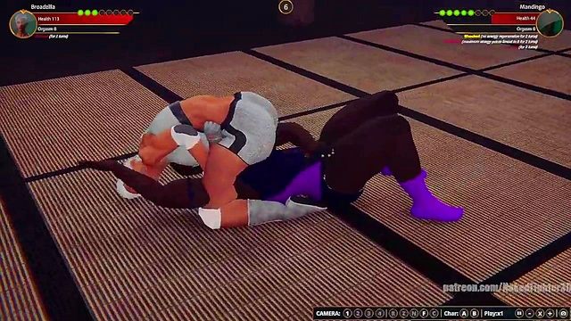 Broadzilla VS Mandingo (Naked Fighter 3D)