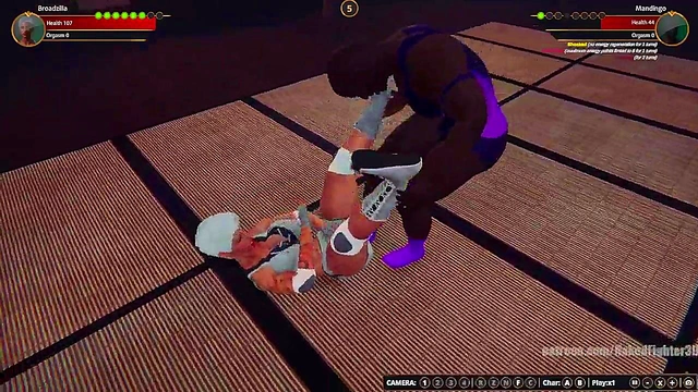 Broadzilla VS Mandingo (Naked Fighter 3D)