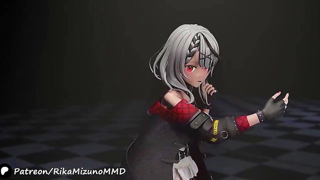 Violet Sky Sexy Dance - Chloe Sakamata Anime Girl