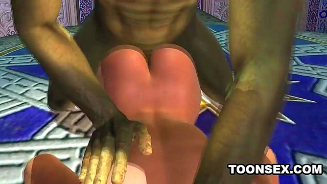 Sexy 3D Cartoon Elf Gets Her Tits and Pussy Fucked