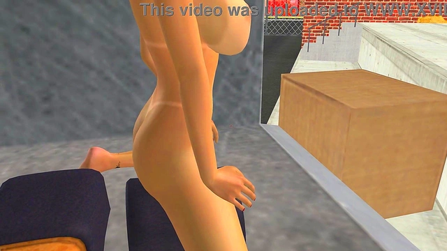 Animated 3D Porn - A very beautiful Big Breasted women masturbating using toy dick